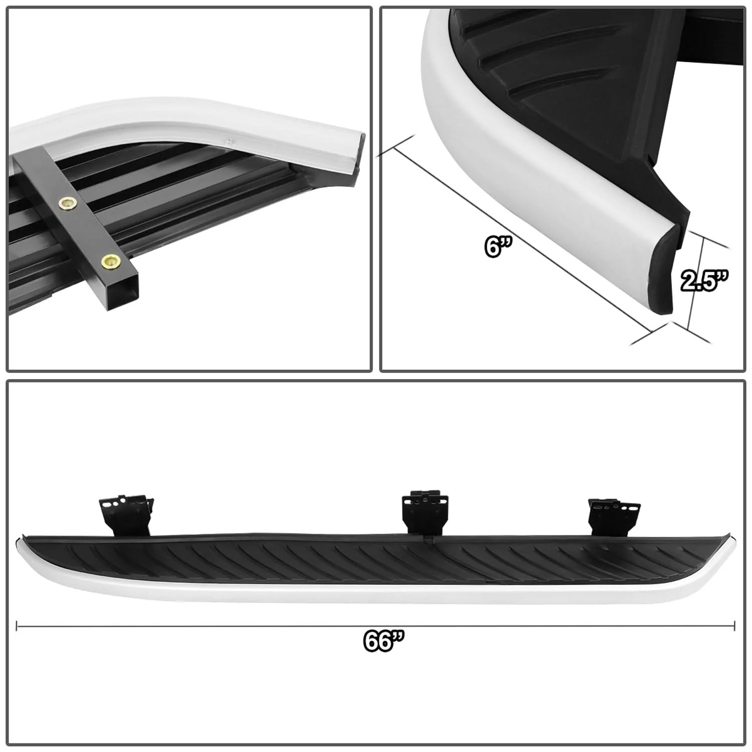 08-15 Land Rover LR2 Freelander Anti-Slip Nerf Bars / Running Boards - Image 6