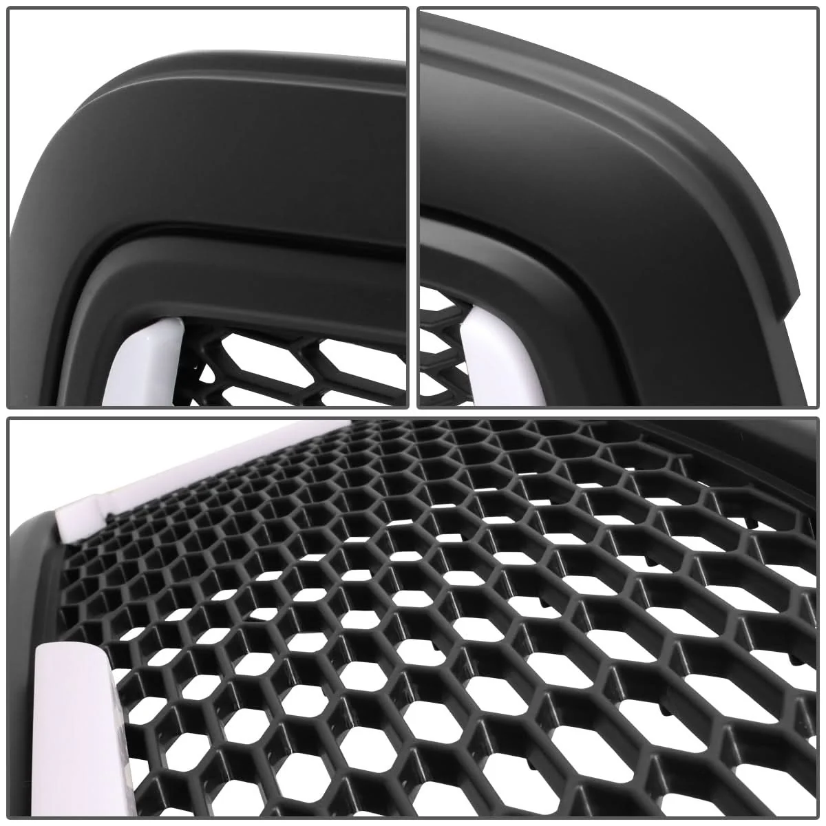 09-12 Dodge Ram 1500 Honeycomb Style LED DRL Grille - Matte Black - Image 6