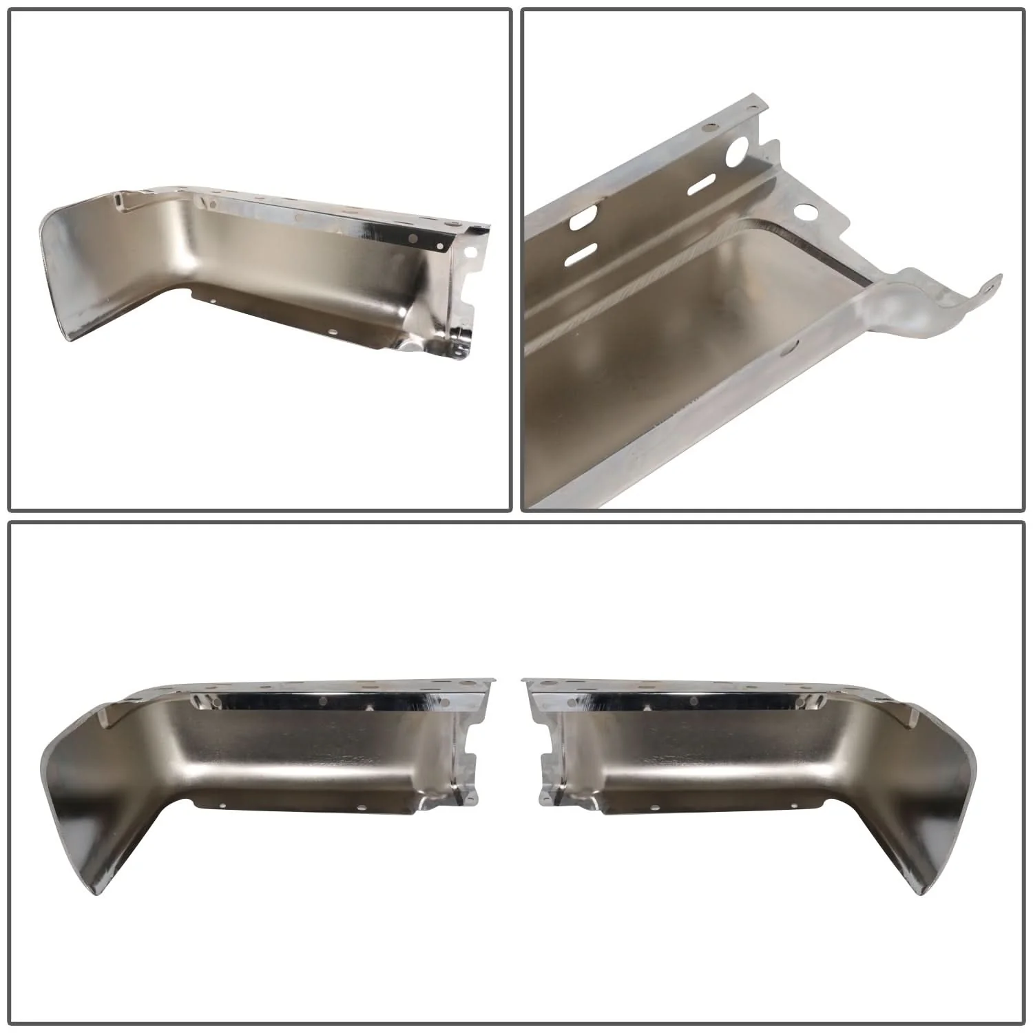 09-14 Ford F-150 Fleetside Rear Bumper Cover Chrome - Image 5