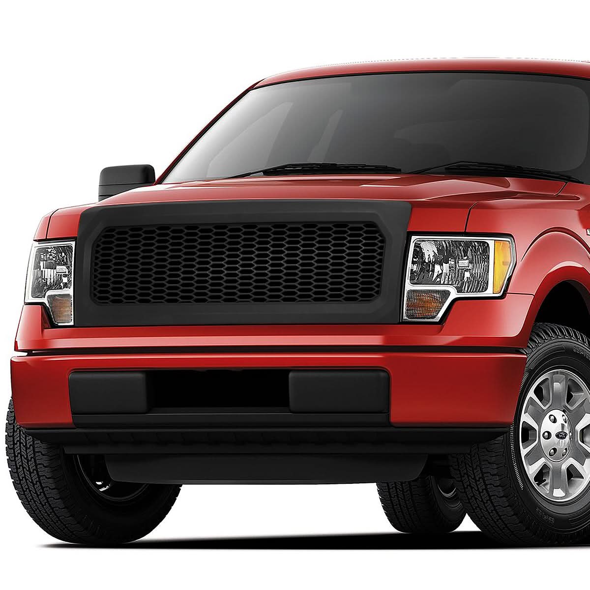 09-14 Ford F-150 Honeycomb Mesh Front Grille - Matte Black - Image 6