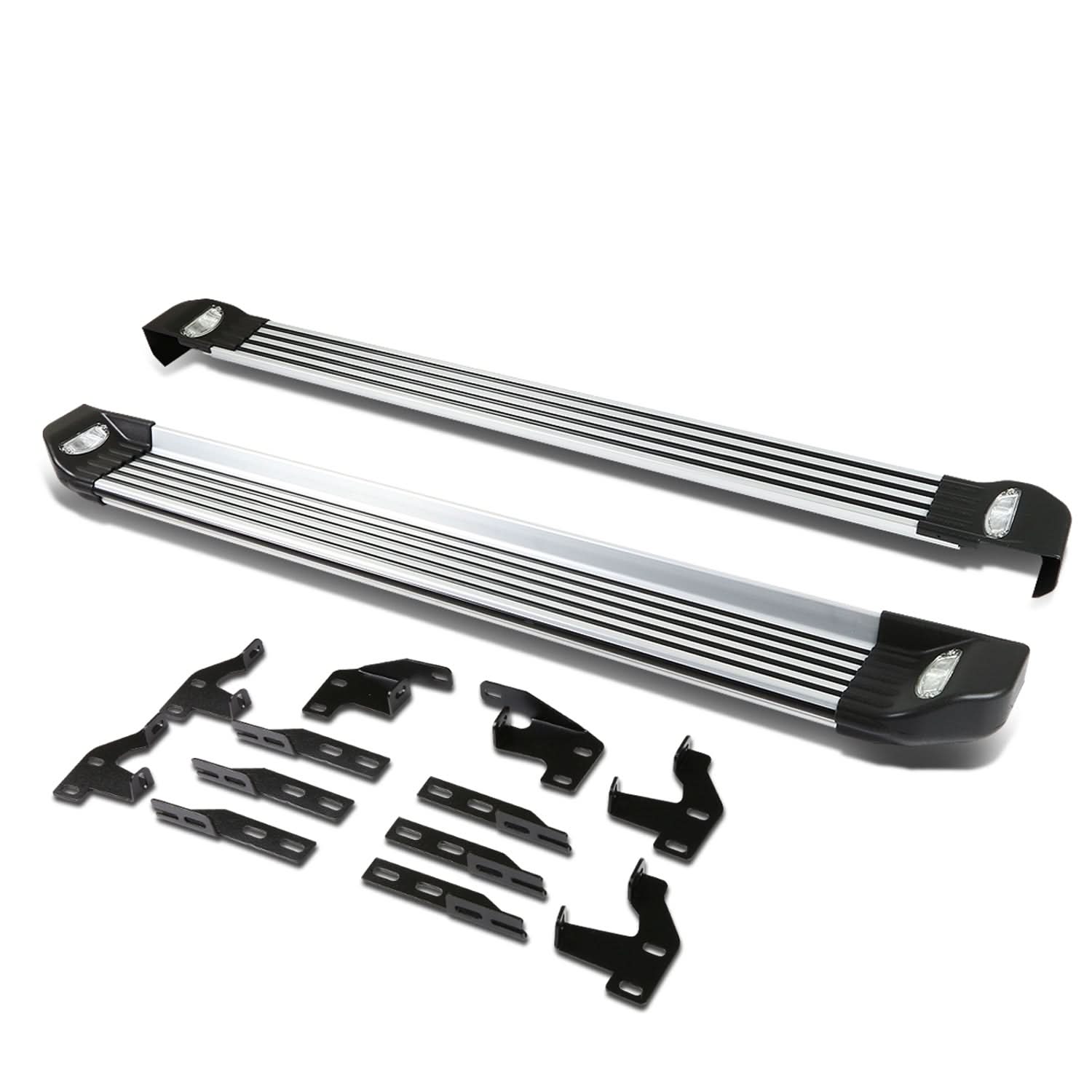 09-15 Honda Pilot Aluminum Running Boards 5.25" with Lights - Image 2
