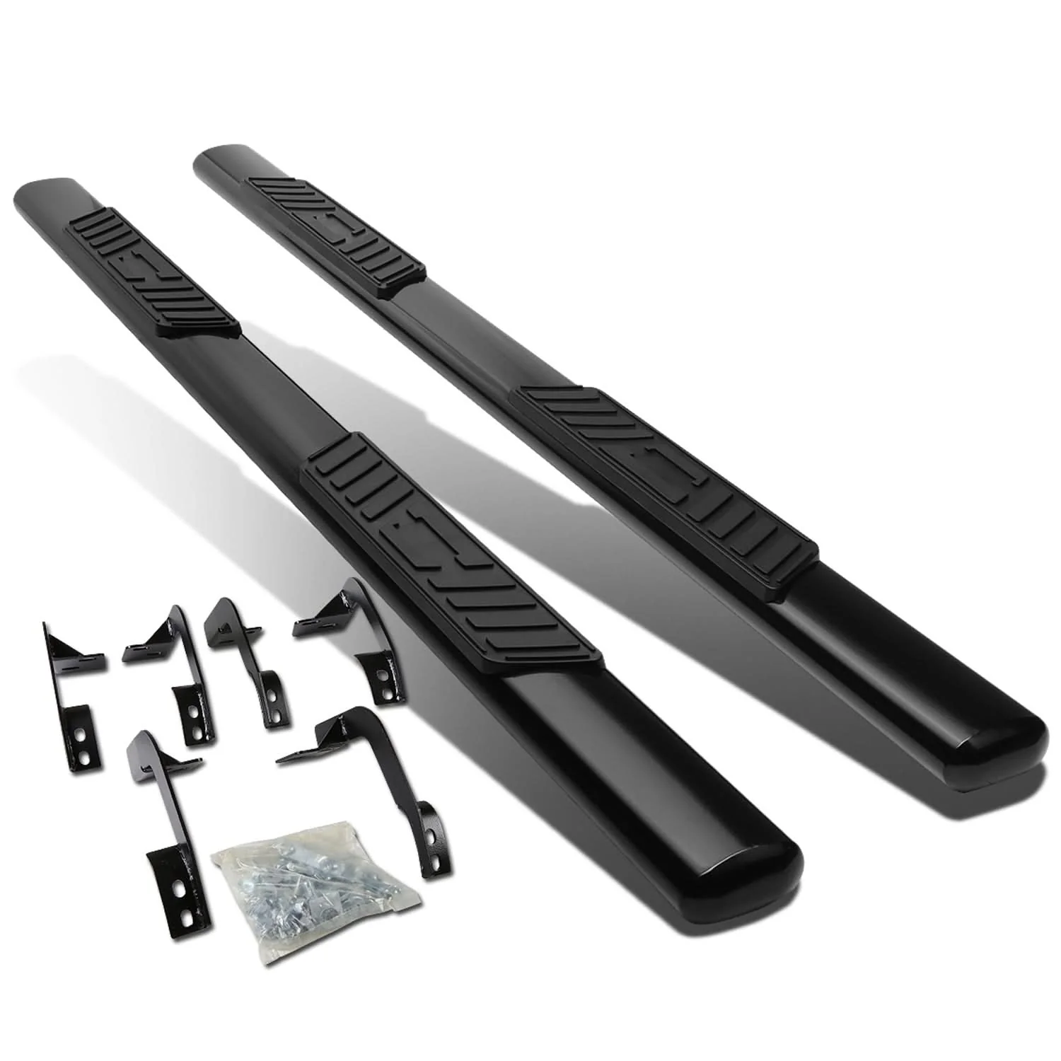 09-16 Dodge Ram 5" Oval Nerf Bars - Quad Cab - Black - Image 2