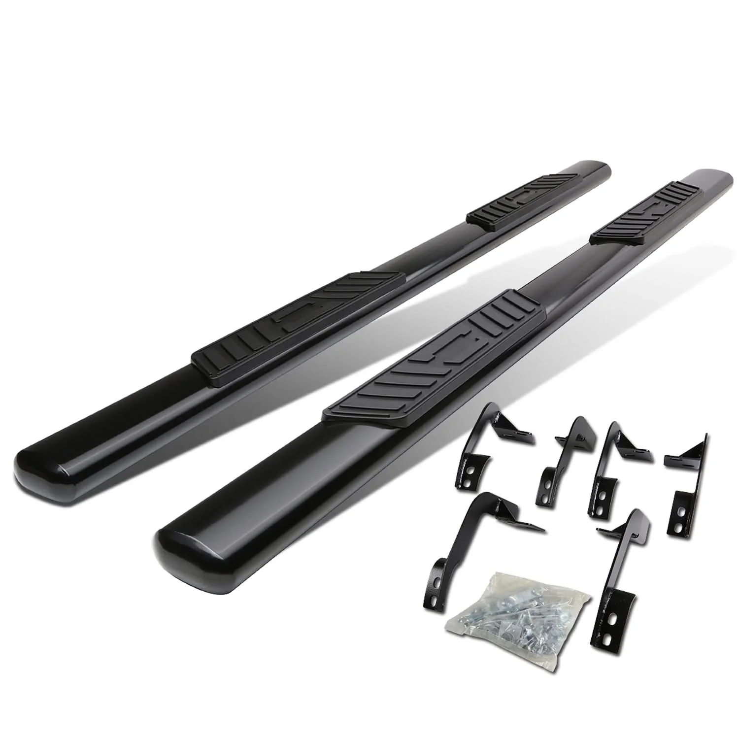 09-16 Dodge Ram 5" Oval Nerf Bars - Quad Cab - Black - Image 3