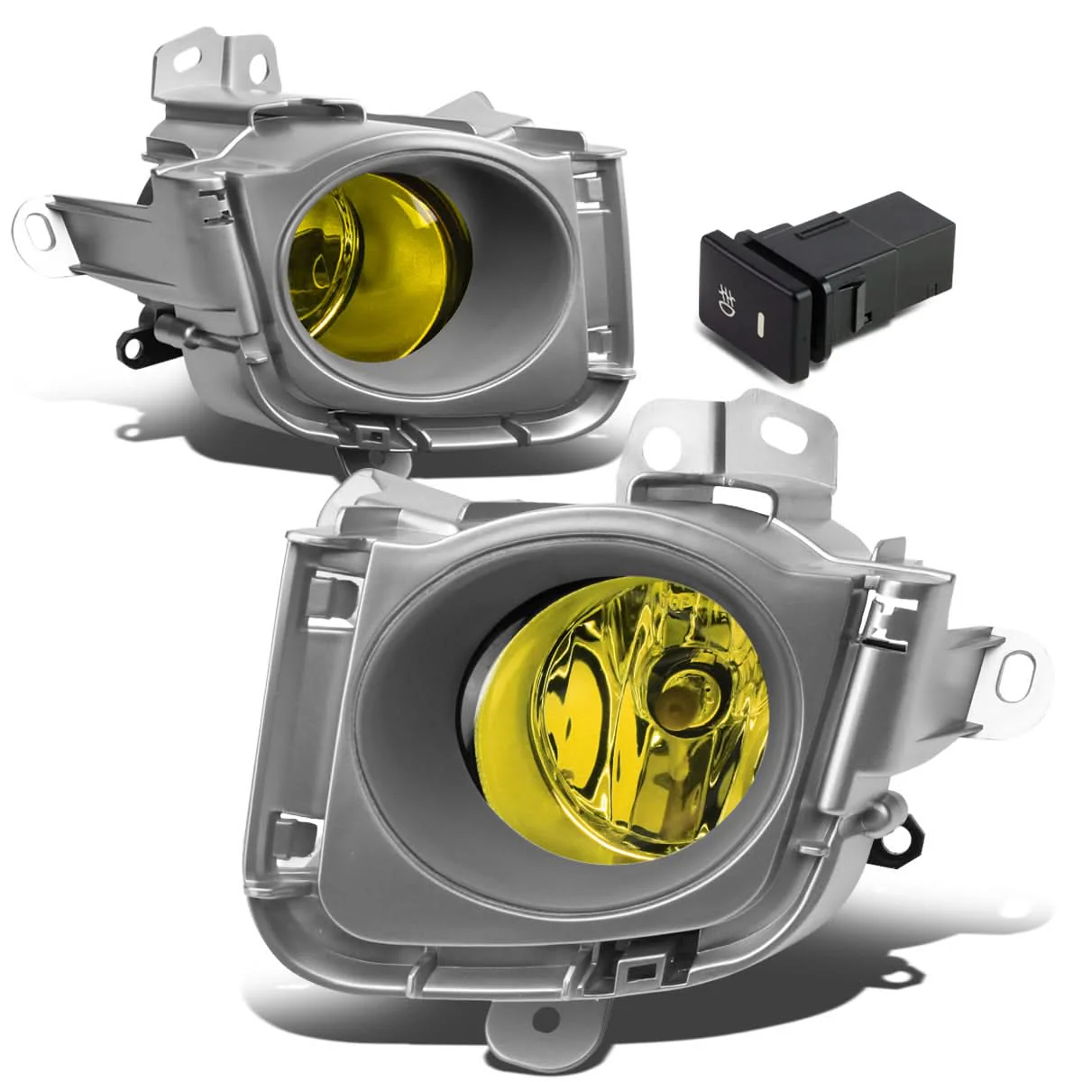 10-12 Toyota Prius Fog Lights with Switch & Bezel - H11 Amber - Image 3