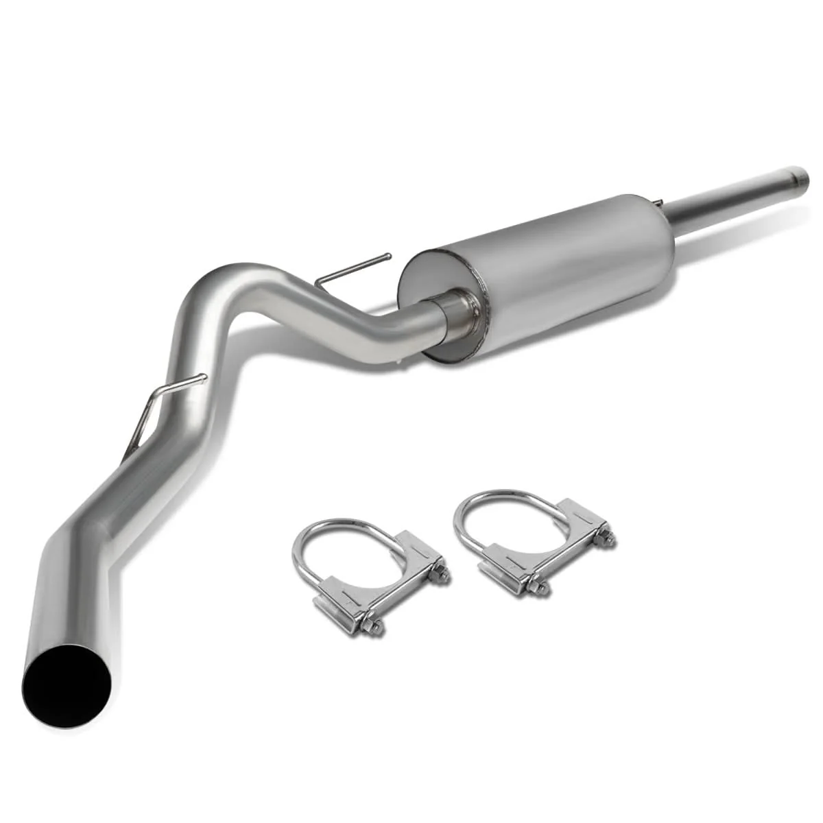 10-14 Ford F-150 6.2L Extended Cab Single Tip Catback Exhaust - Stainless Steel - Image 3