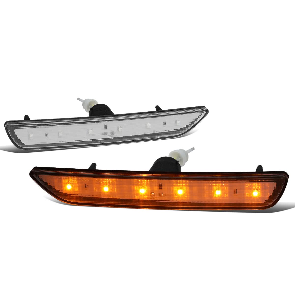 10-14 Ford Mustang LED Bumper Lights - Clear - Image 2