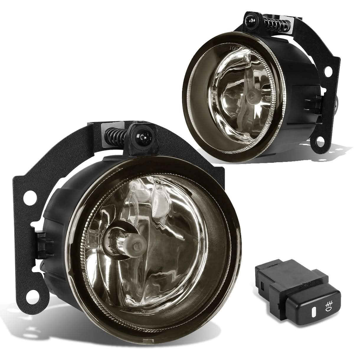 10-15 Mitsubishi Outlander Fog Lights w/ Switch & H11 Bulb - Smoke - Image 2