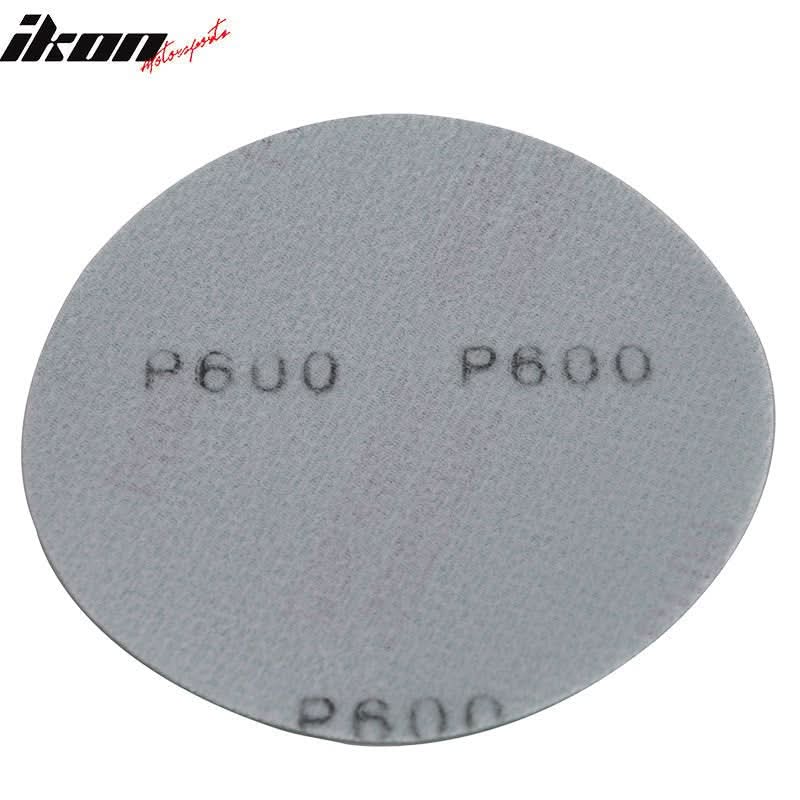 100PC 5" Wet Dry No Hole Sand Paper Disc 600 Grit Repair Sandpaper - Image 4