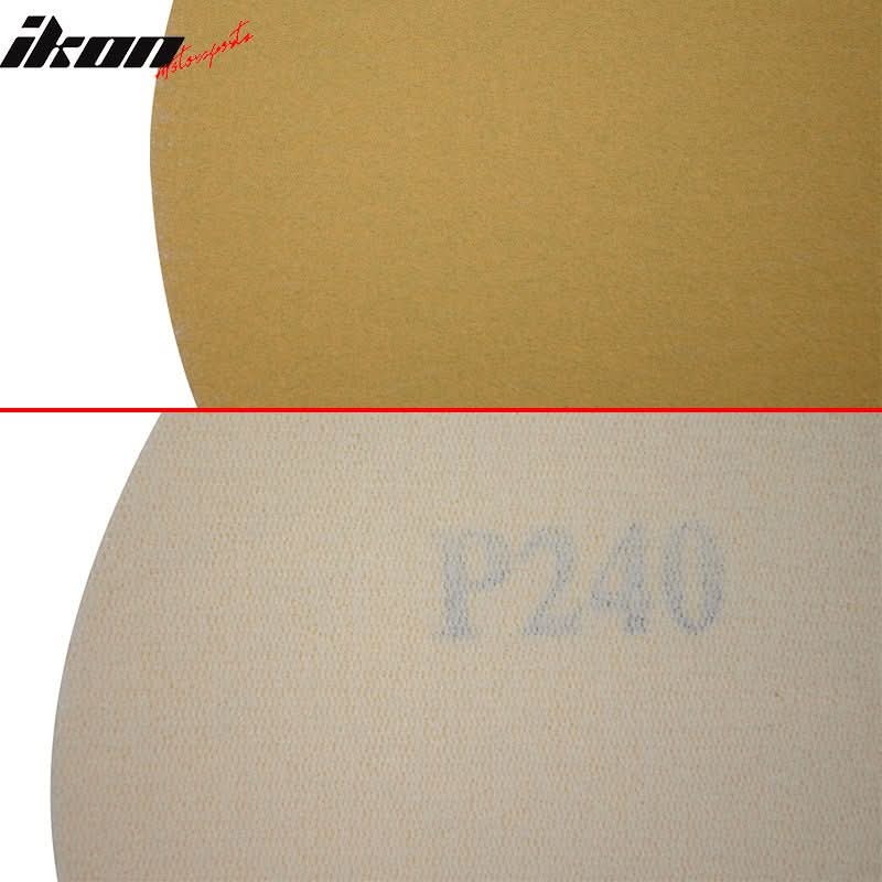 10PCS Disc 240 Grit 5 PSA Auto Sanding Paper Sheets Sandpaper Velcro - Image 4