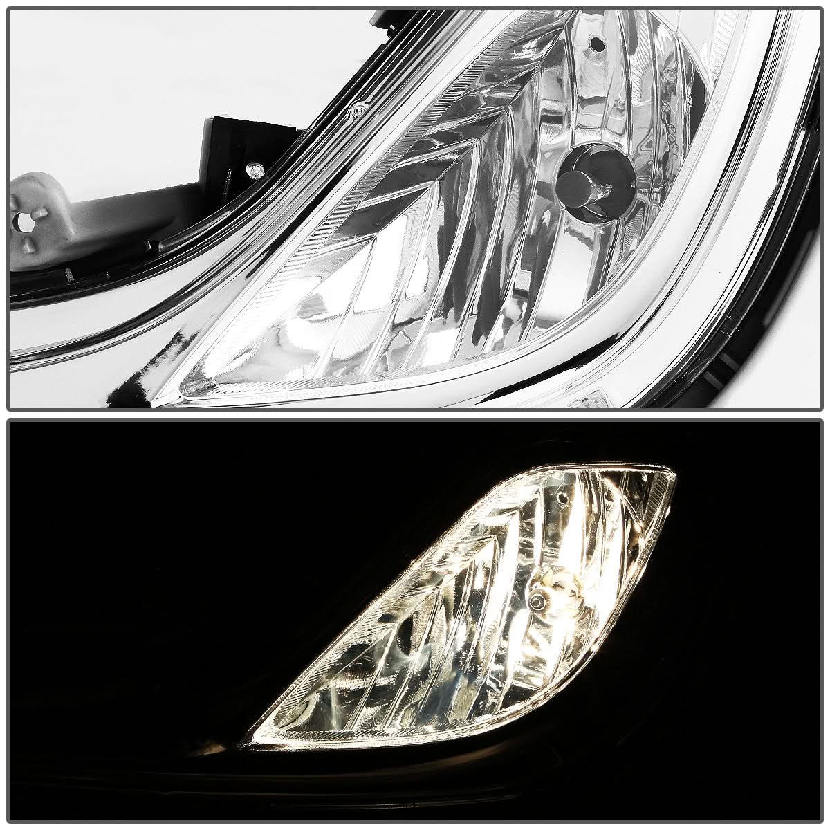 12-16 Hyundai Accent 4-Door Fog Lights w/ Switch & 881 Bulb Clear - Image 4