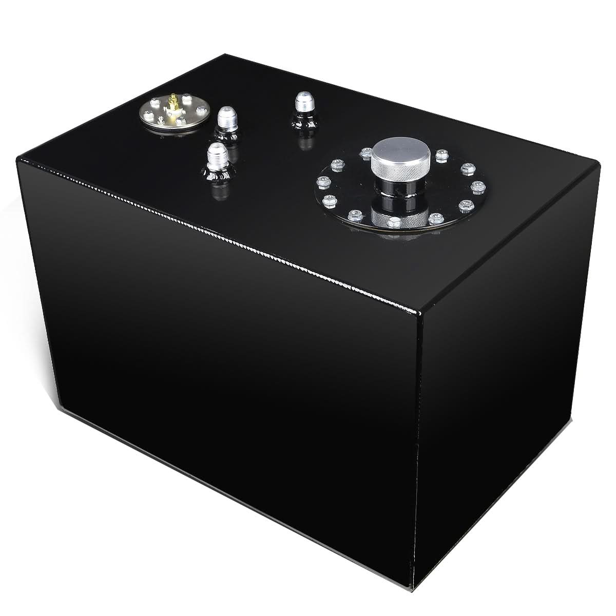 12 Gallon Aluminum Fuel Cell Gas Tank with Level Sender - Black - Image 2