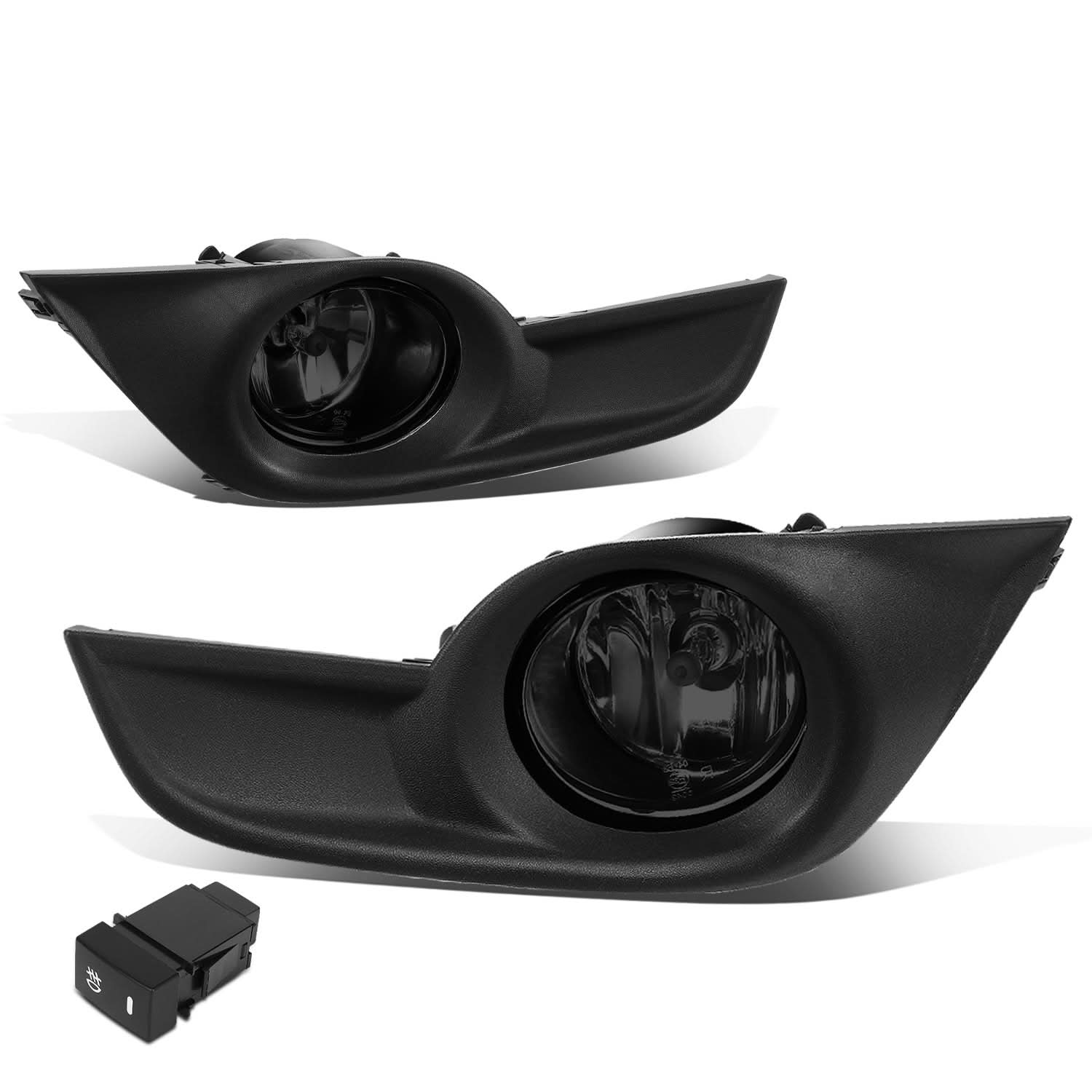 13-15 Nissan Altima Fog Lights with Switch - Smoke Black Bezel - Image 3