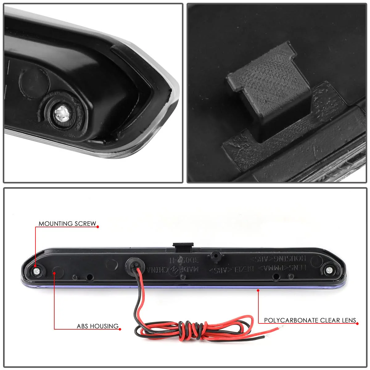 13-16 Buick Encore / 15-18 Chevy Trax LED 3rd Brake Light - Black - Image 4
