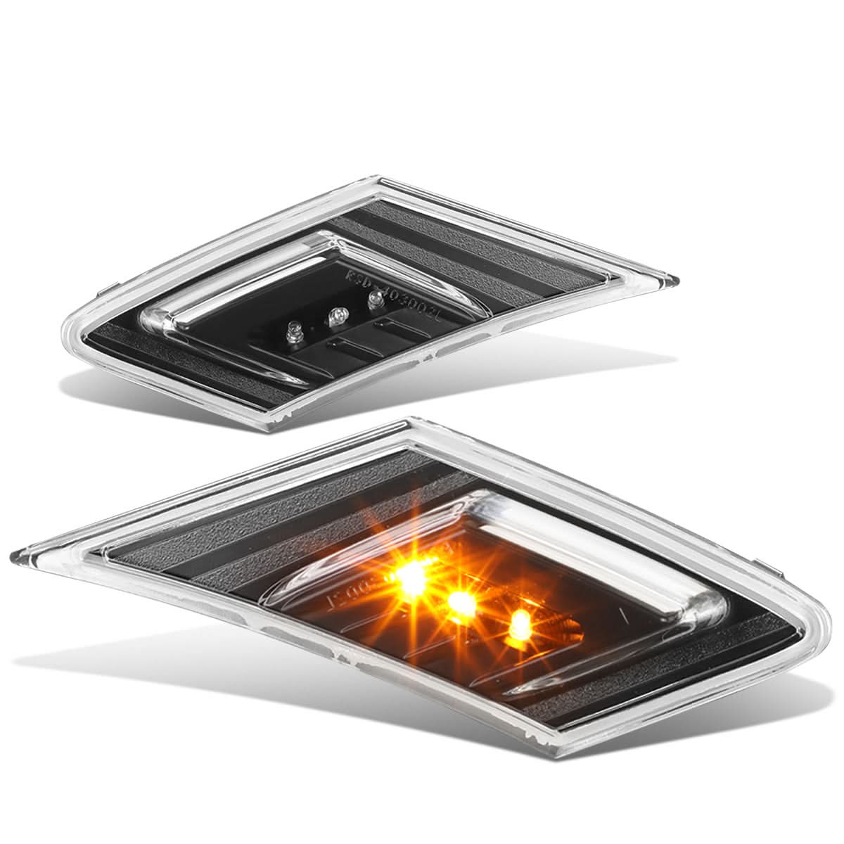 13-16 Subaru BRZ LED Side Marker Lights - Black Housing - Image 3