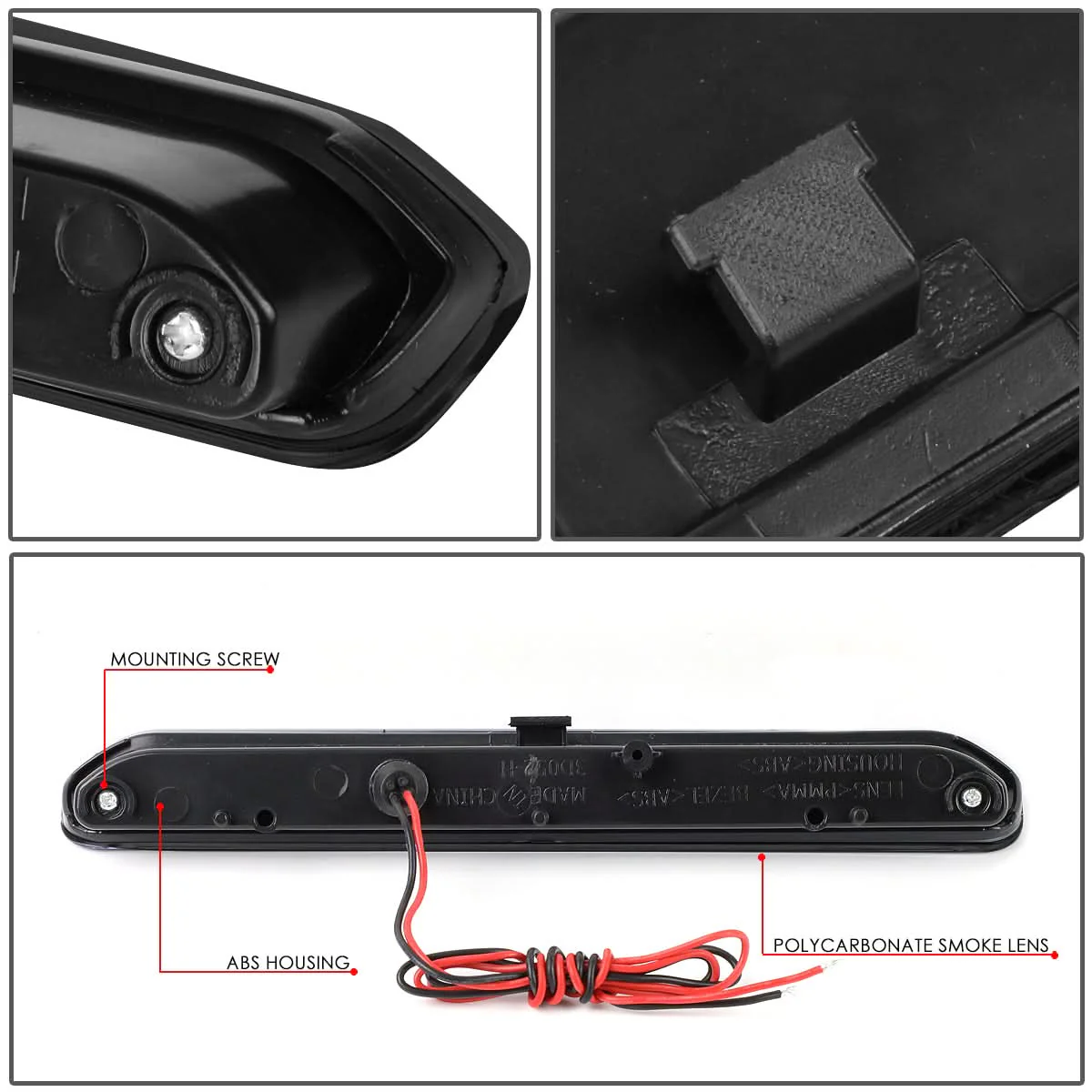13-18 Chevrolet Encore / Trax LED 3rd Brake Light Black Smoke - Image 4
