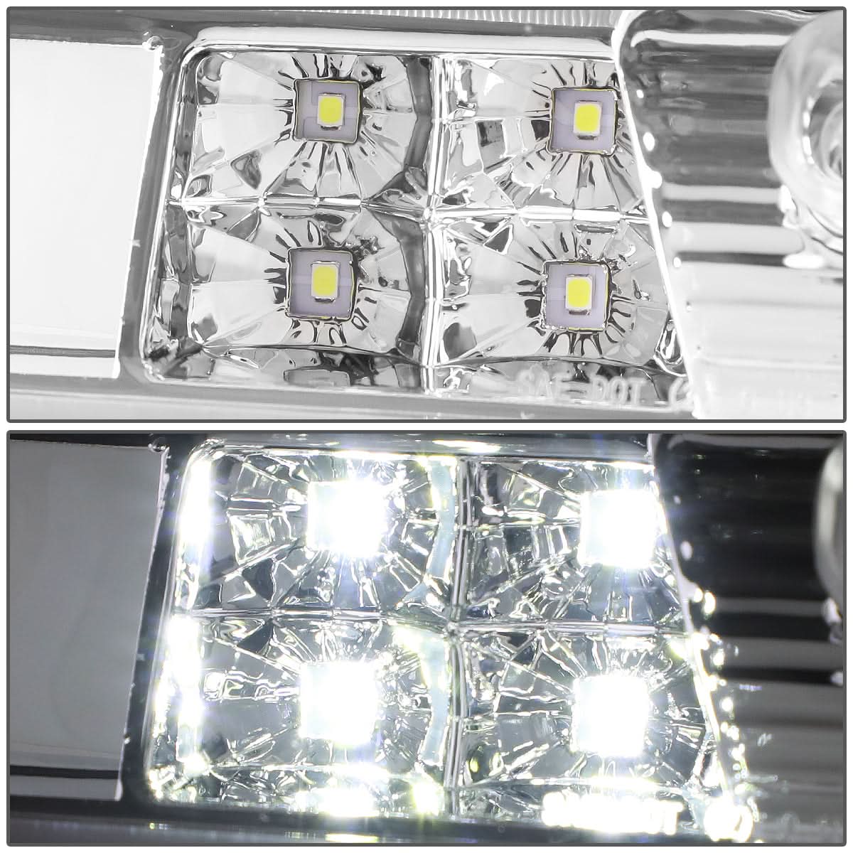 14-20 Chevy Silverado GMC Sierra 3D LED Chrome 3rd Brake Light - Image 4
