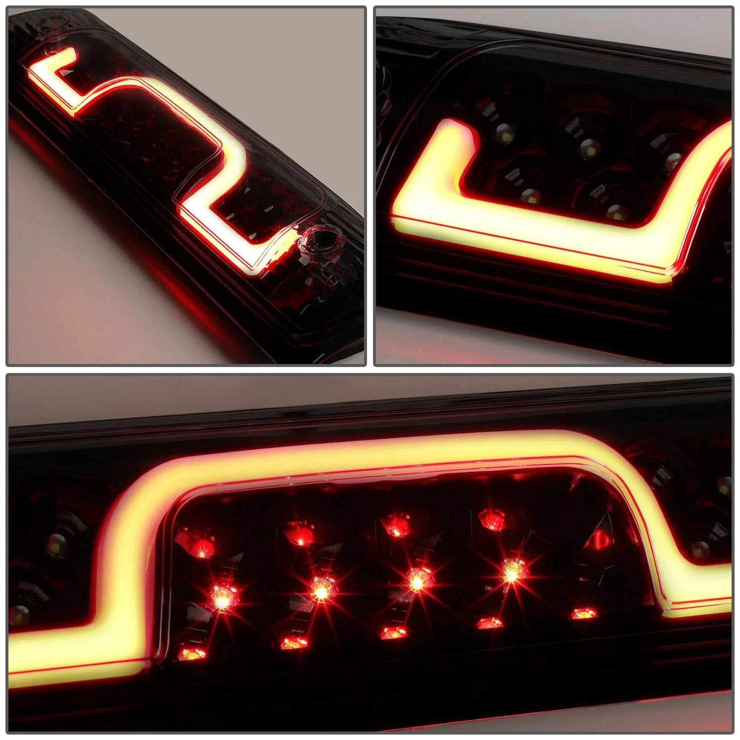 14-20 Chevy Silverado GMC Sierra Sequential LED 3rd Brake Light Smoke - Image 4