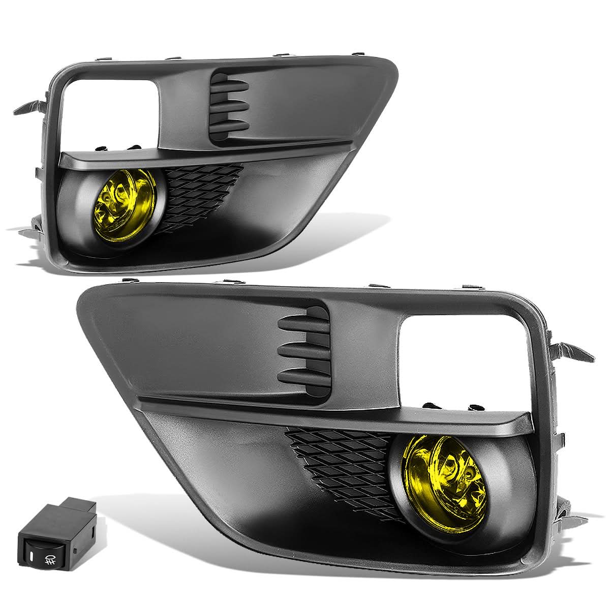 15-17 Subaru WRX STI Fog Lights with Switch & Bezel H11 Amber - Image 3