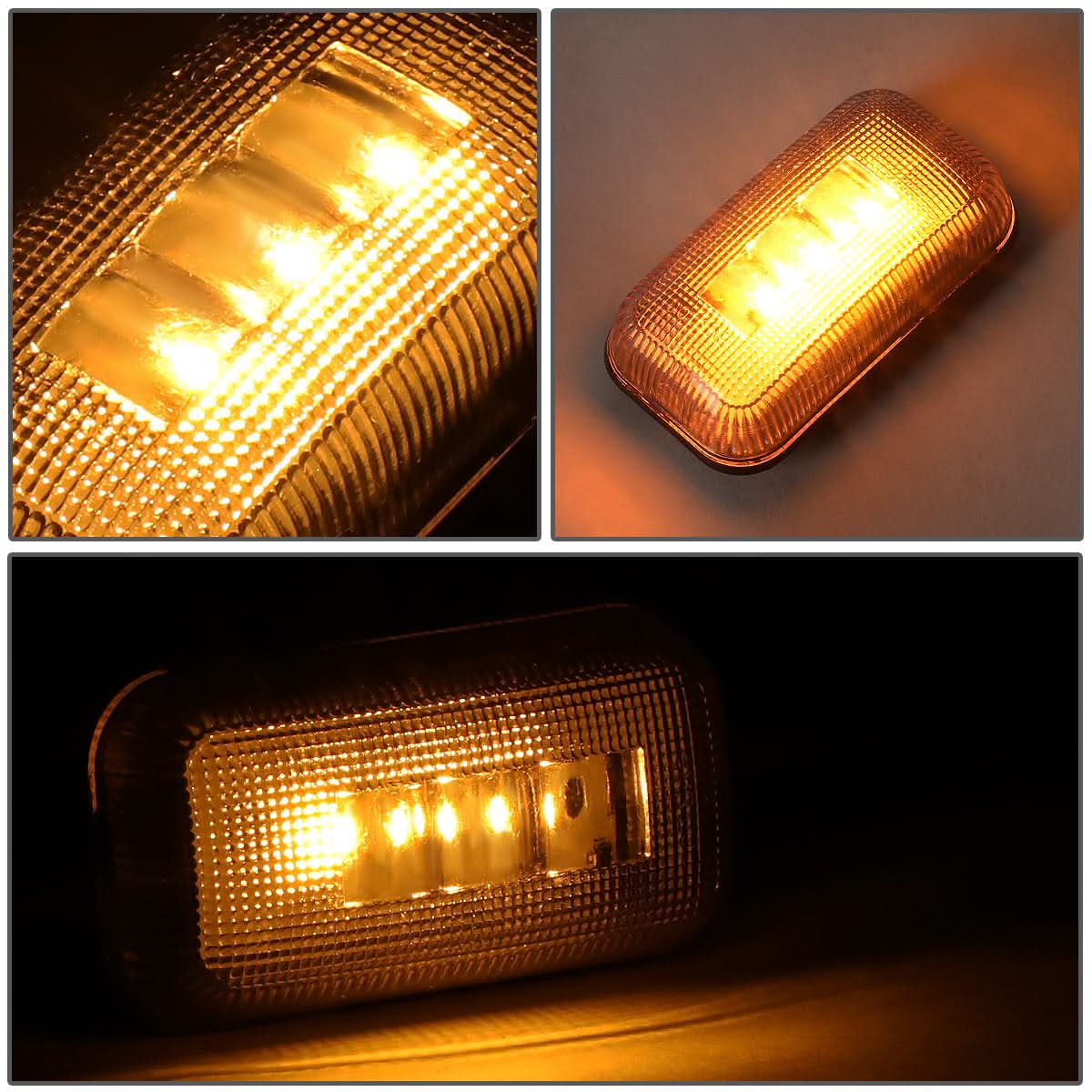 15-19 Chevy Silverado GMC Sierra 2500HD 3500HD Dually Fender Lights Smoked - Image 3