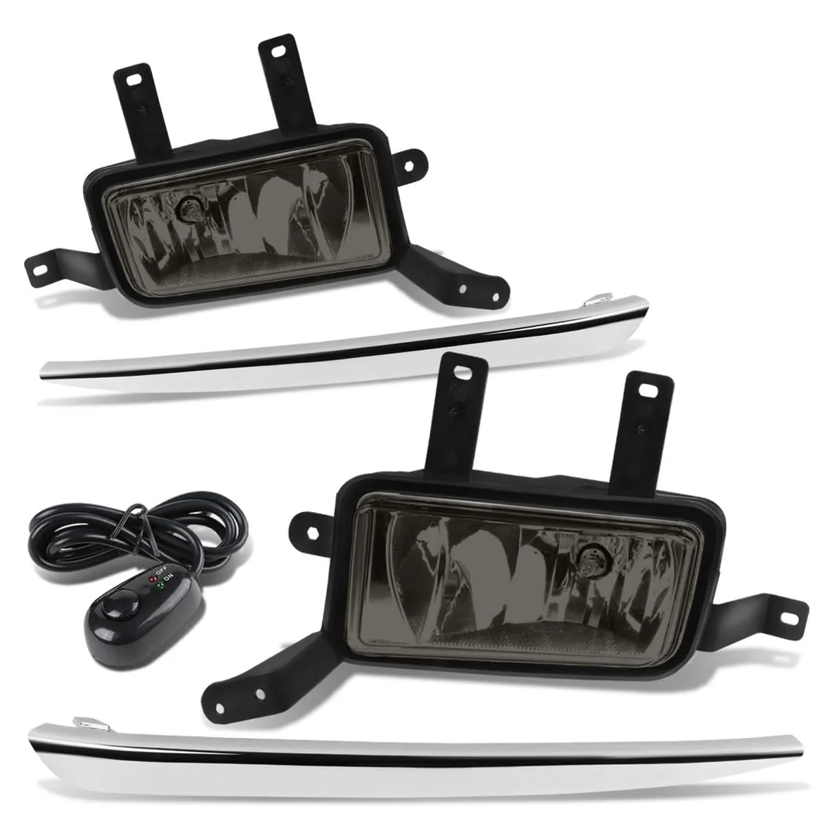 15-20 Chevrolet Tahoe Suburban Fog Lights with Switch Chrome Bezel - Image 3