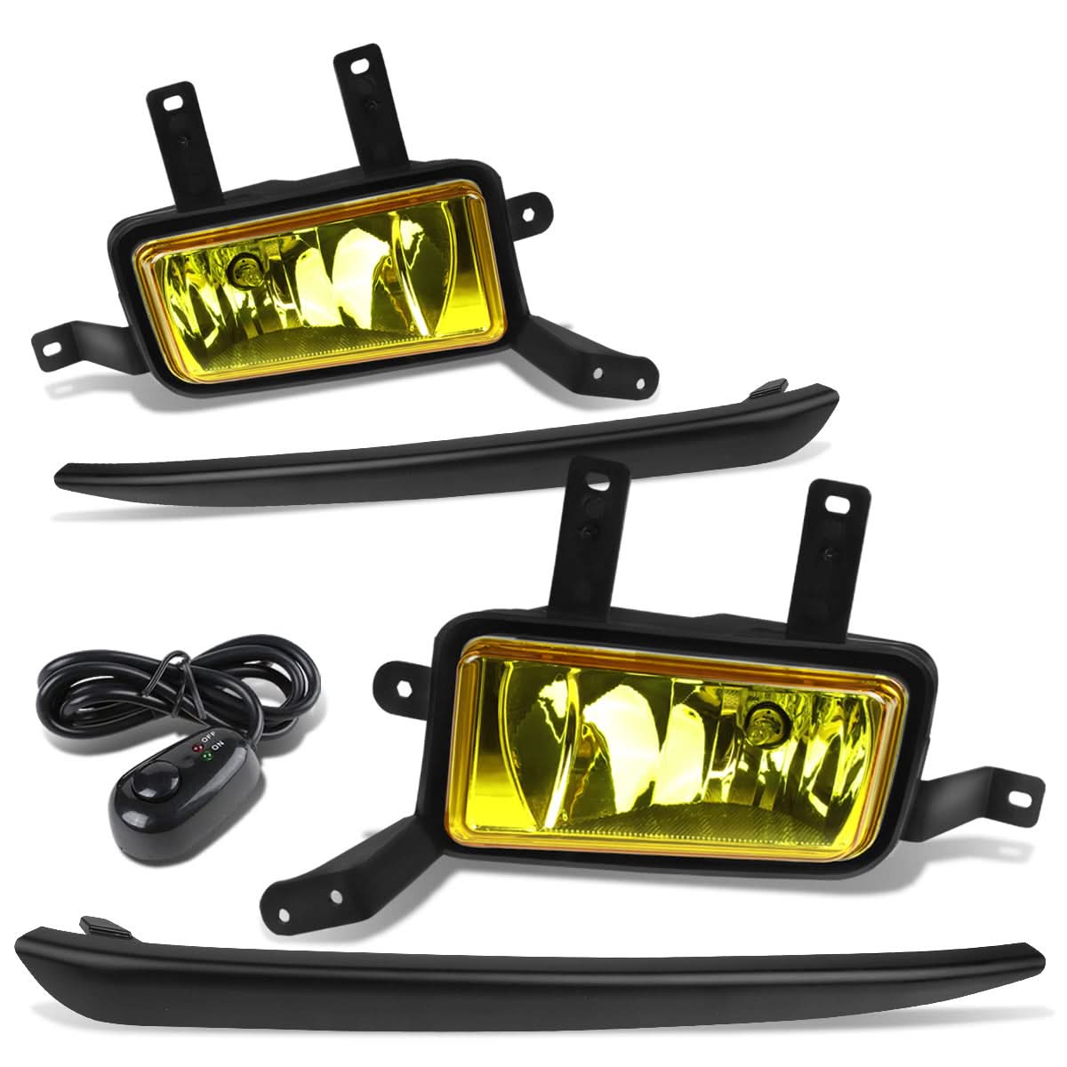 15-20 Chevy Tahoe Suburban Fog Lights with Switch Black Bezel - Image 3