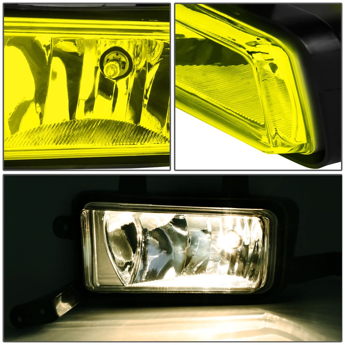 15-20 Chevy Tahoe Suburban GMC Yukon Fog Lights with Switch Amber - Image 4