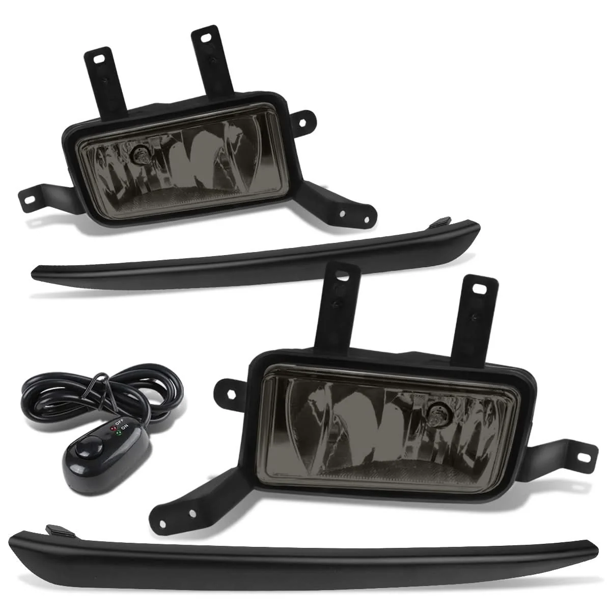 15-20 Chevy Tahoe/Suburban Smoke Fog Lights with Switch & Black Bezel - Image 3