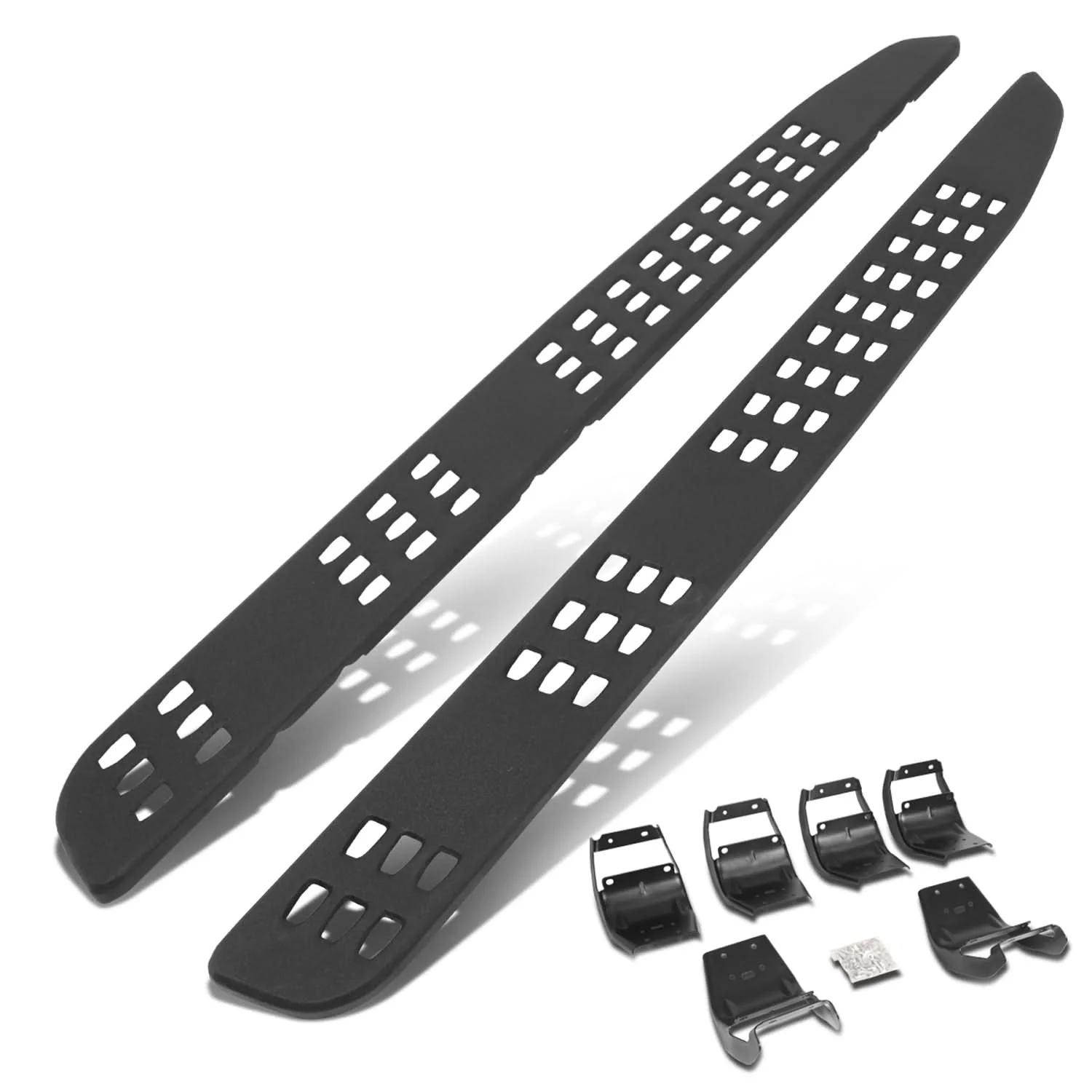 15-20 Ford F-150 / 17-20 F-250 F-350 Raptor Style Nerf Bars Crew Cab Black - Image 3