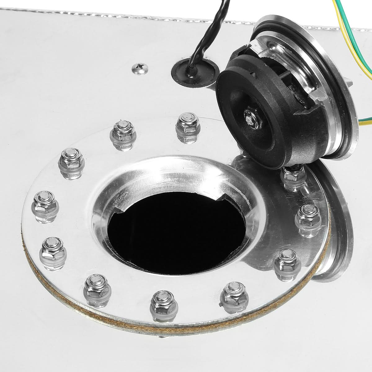 15 Gallon Aluminum Fuel Cell Gas Tank with Level Sender - Polished - Image 4