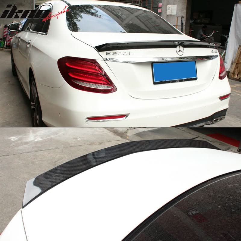 17-23 Benz W213 E43 E Class Veath Style Rear Spoiler Wing Carbon Fiber - Image 3