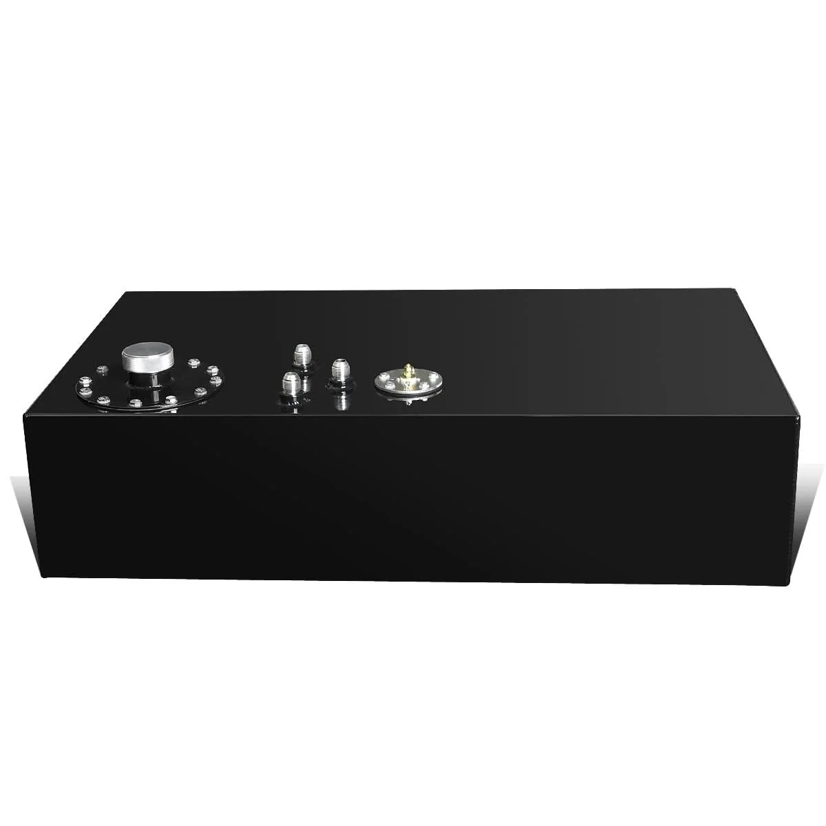 17 Gallon Fuel Cell Gas Tank Bottom-Feed Flat Black Aluminum - Image 3