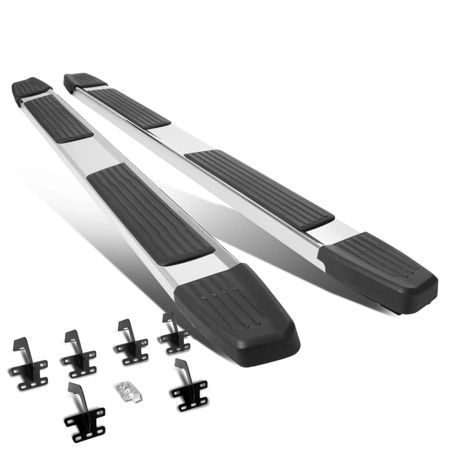19-20 Dodge Ram 1500 Crew Cab 5.25" Nerf Bar Step Bar Chrome/Black - Image 2