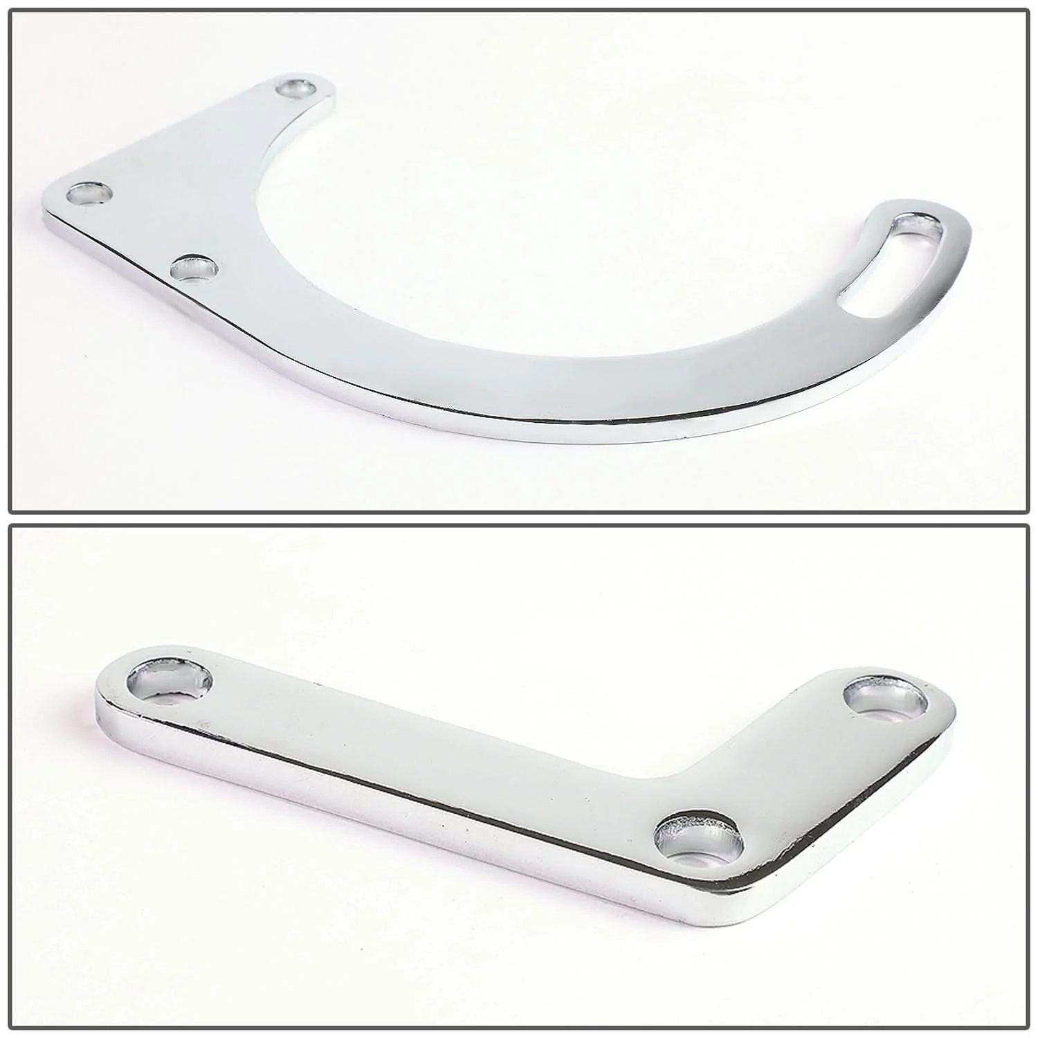 1955-1968 Chevrolet SBC Low Mount Alternator Bracket Set - Chrome - Image 5