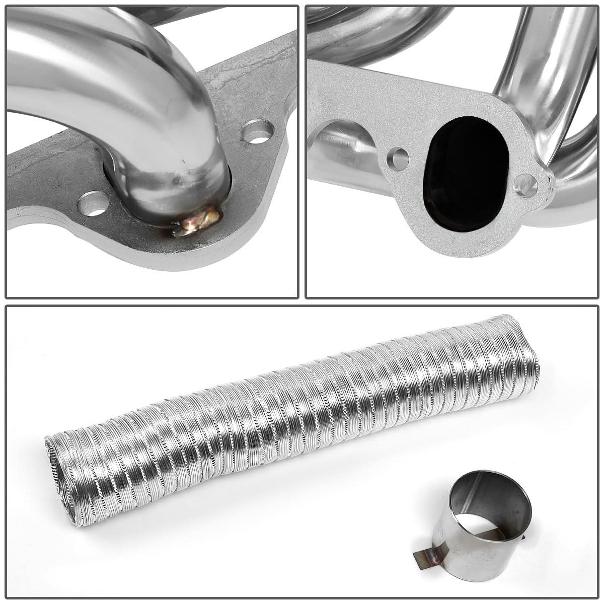 1983-1987 Ford F-250/F-350 7.5L V8 4WD Long Tube Header Stainless Steel - Image 6