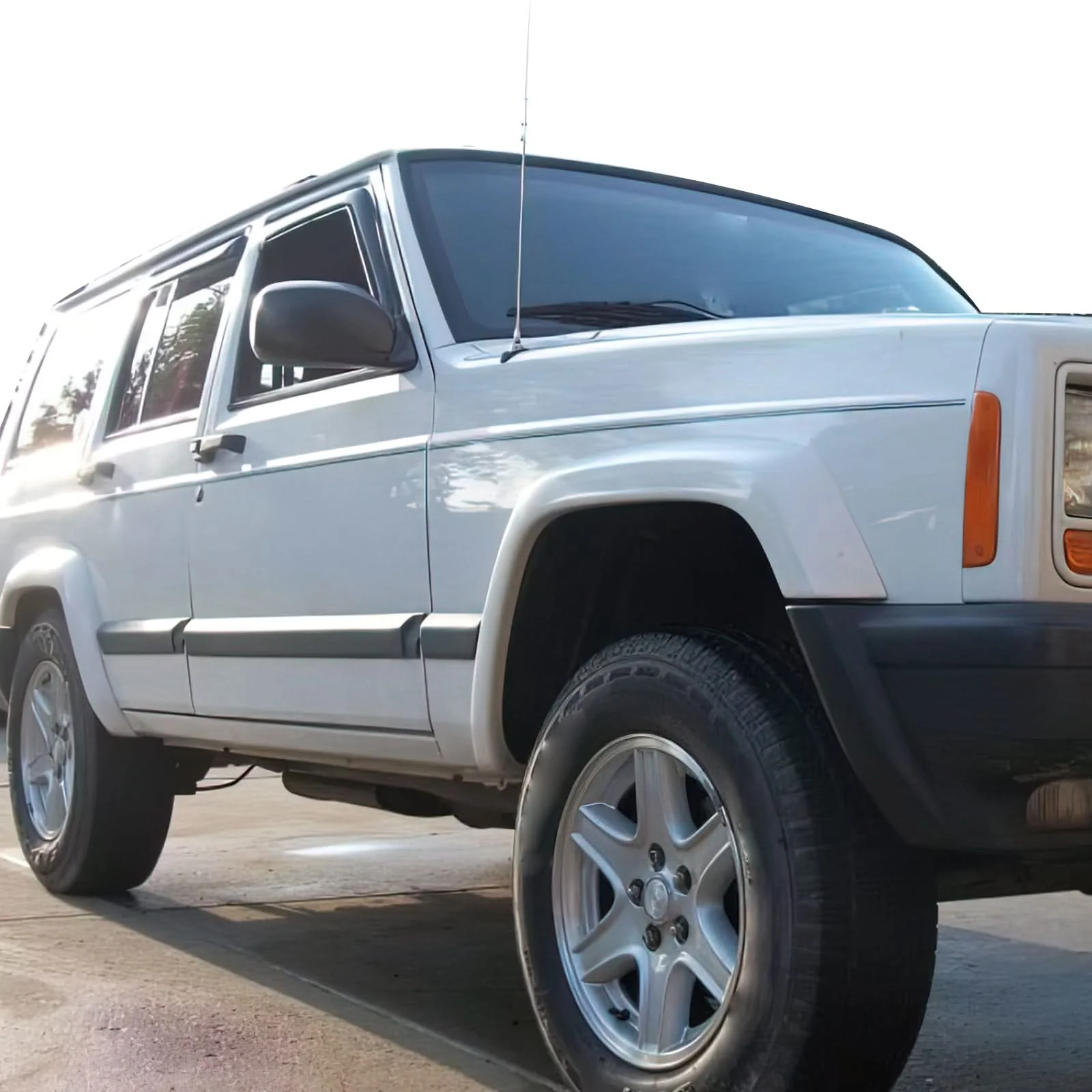 1984-2001 Jeep Cherokee XJ BJ Slim Smoke Window Visors Guard Acrylic - Image 5