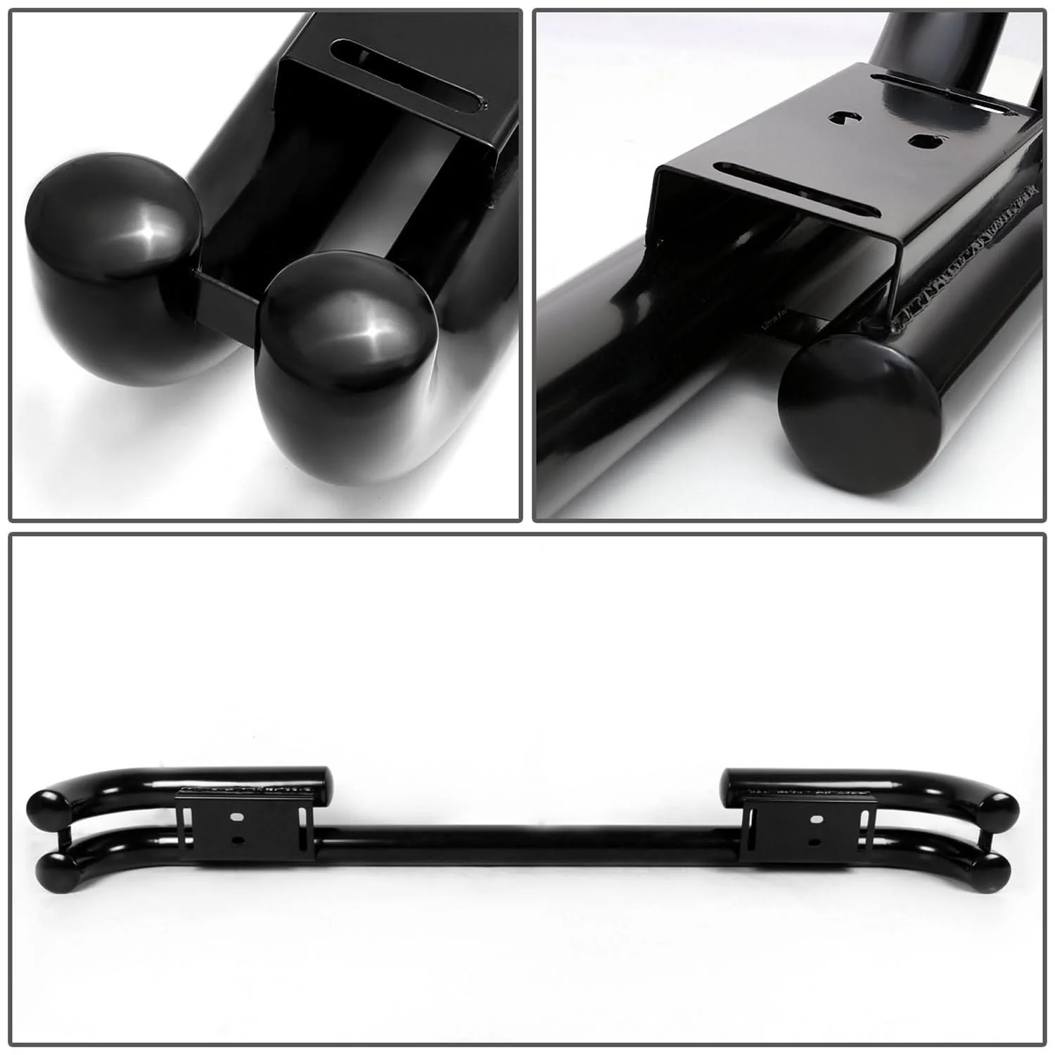 1987-2006 Jeep Wrangler Tubular Rear Bumper Guard - Black - Image 6