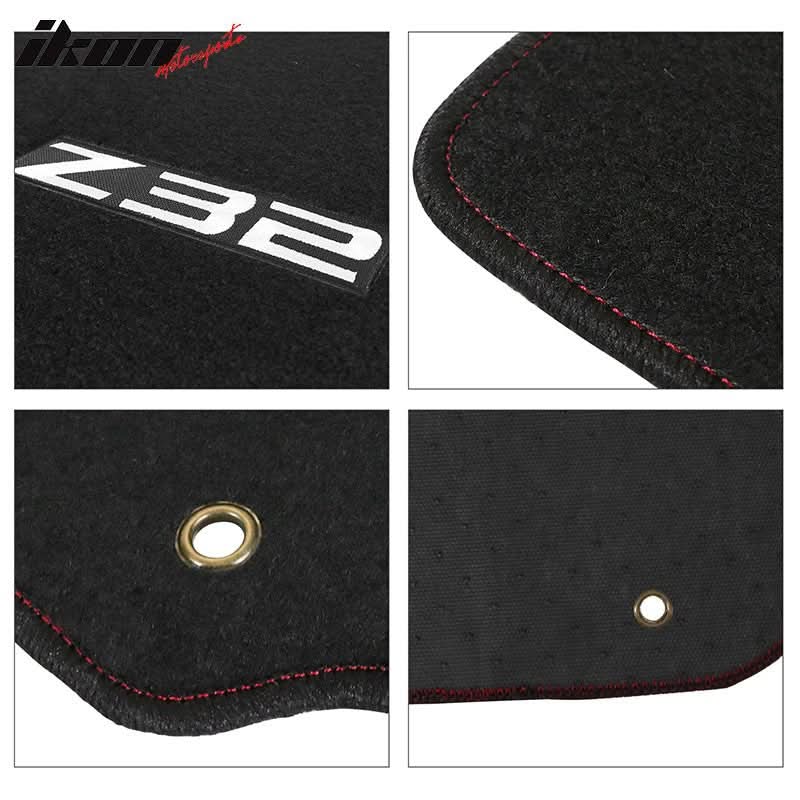 1990-1996 Nissan 300ZX Car Floor Mats Carpet 4PC Nylon - Image 14