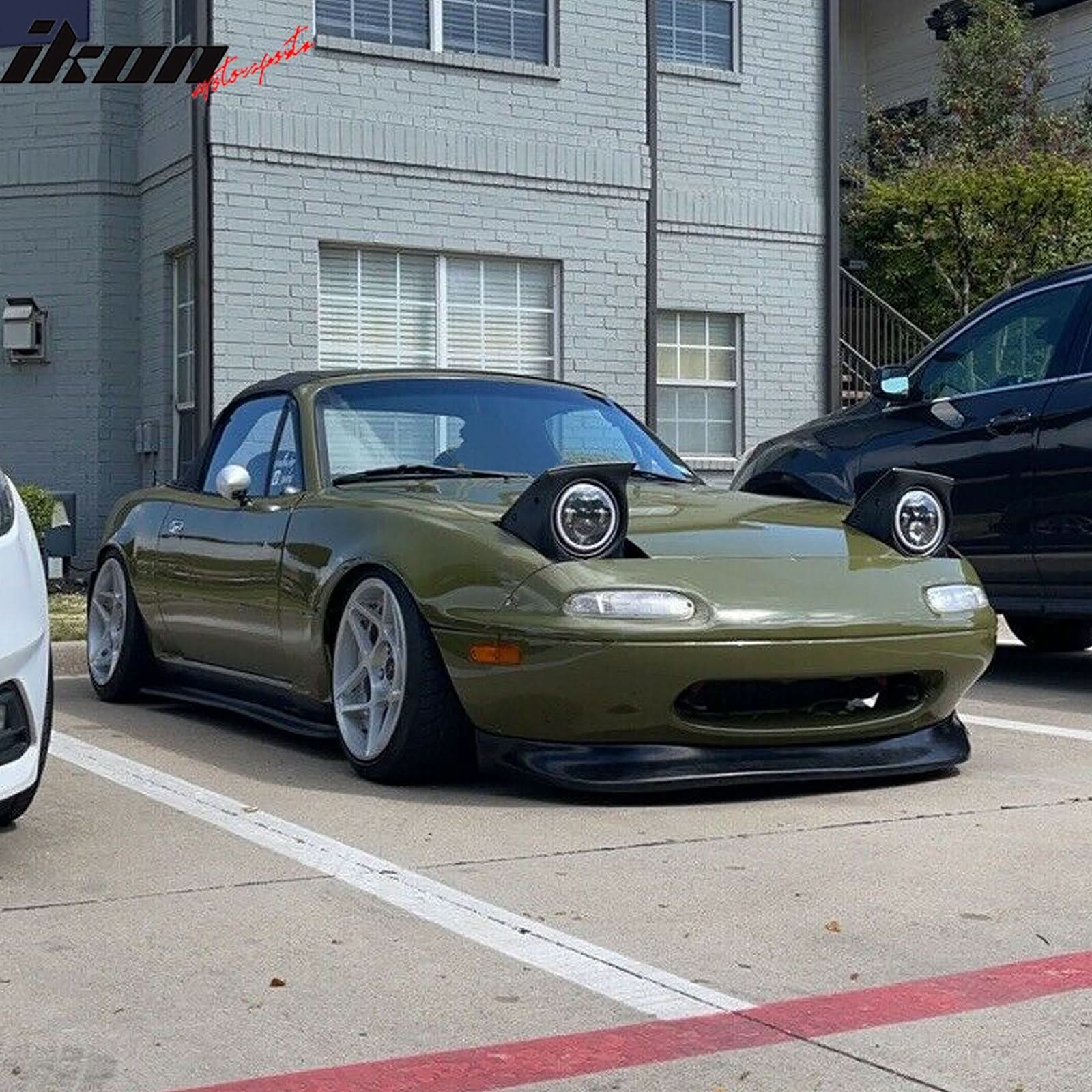 1990-1997 Mazda Miata NA Unpainted Front Bumper Lip Spoiler MDA Style - Image 4