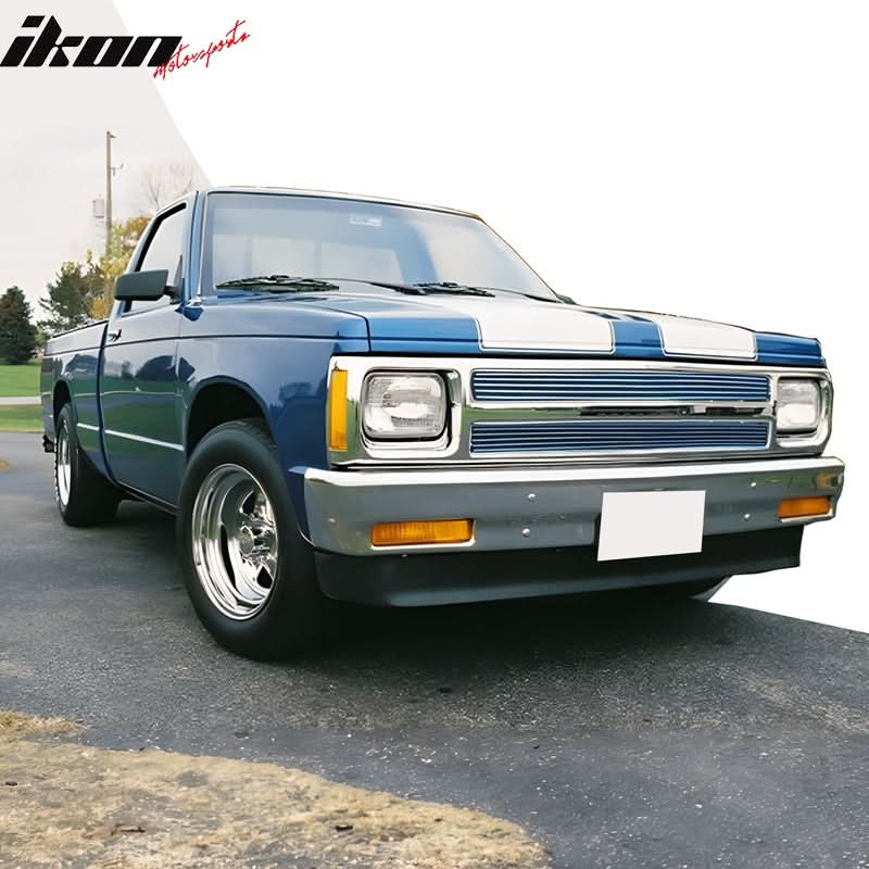 1991-1993 Chevrolet S10 Polished Silver Front Grile Insert Aluminum - Image 2
