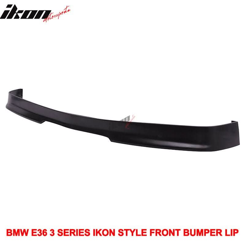 1992-1998 BMW E36 3-Series Unpainted Black Front Bumper Lip PU - Image 5