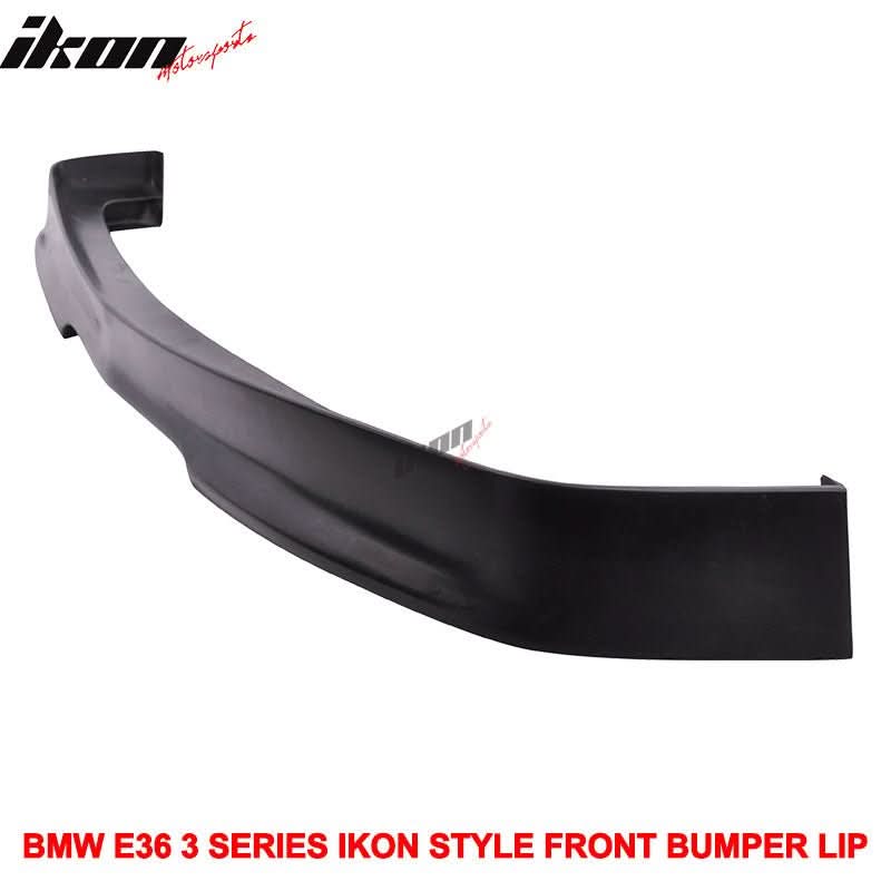 1992-1998 BMW E36 3-Series Unpainted Black Front Bumper Lip PU - Image 6