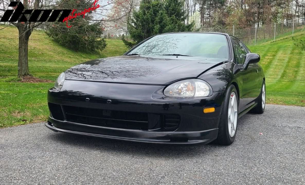 1993-1997 Honda Civic del Sol Mugen Style Unpainted Front Bumper Lip - Image 4