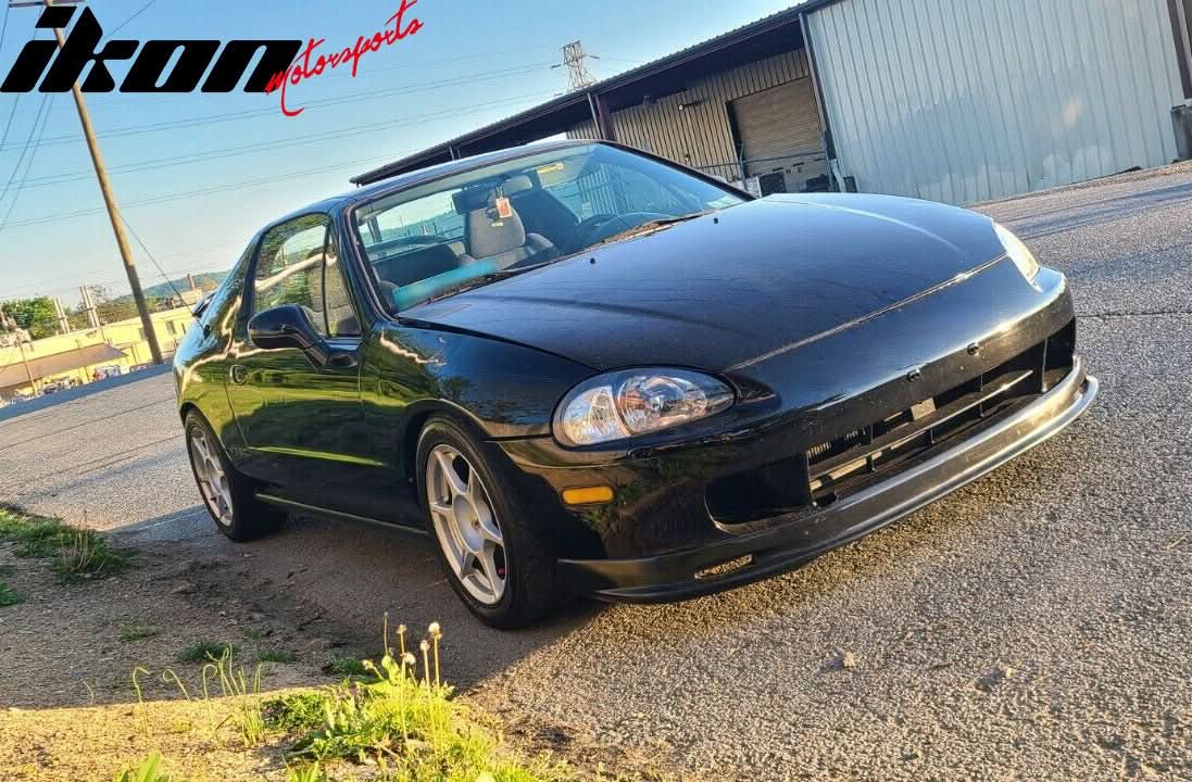 1993-1997 Honda Civic del Sol Mugen Style Unpainted Front Bumper Lip - Image 6
