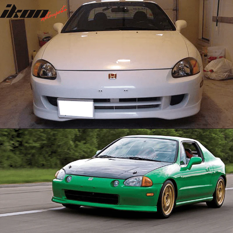 1993-1997 Honda Del Sol Type R Front Bumper Lip Spoiler PU - Image 4