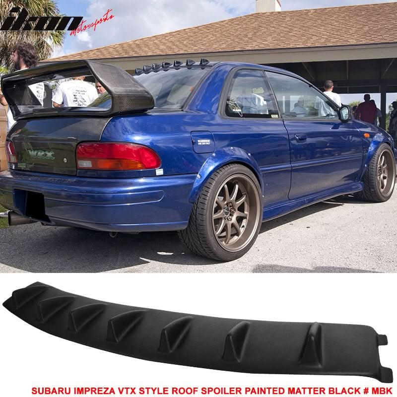 1993-2001 Subaru Impreza VTX Style Fin Rear Roof Spoiler Wing ABS - Image 6