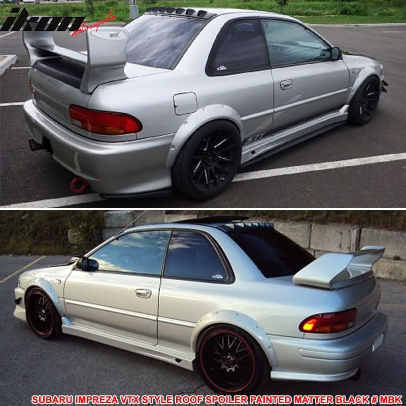 1993-2001 Subaru Impreza VTX Style Fin Rear Roof Spoiler Wing ABS - Image 7