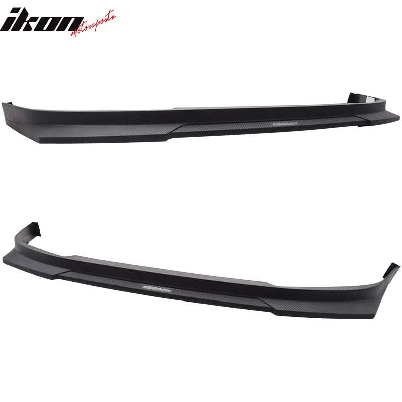 1994-1995 Honda Accord HC1 Style Black Carbon Texture Front Bumper Lip - Image 4
