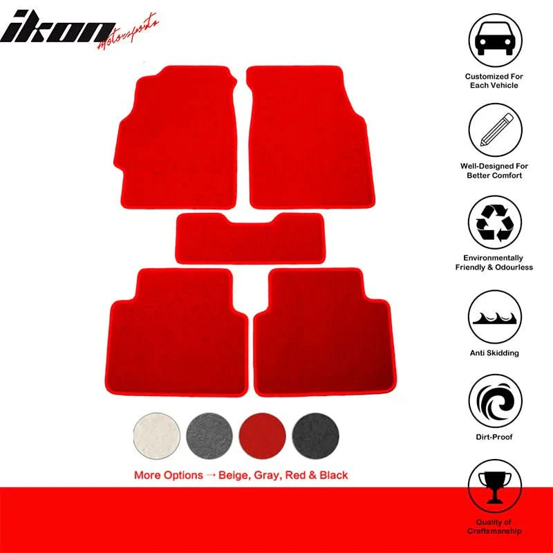 1994-2001 Acura Integra Car Floor Mats Carpet 5PC Nylon - Image 16