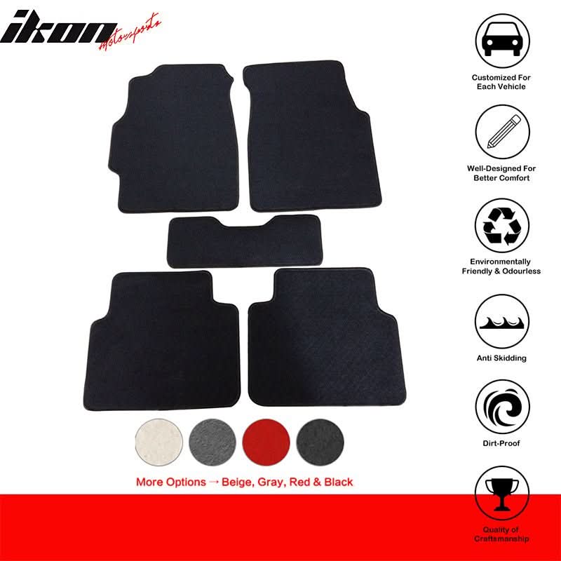 1994-2001 Acura Integra Car Floor Mats Carpet 5PC Nylon - Image 4