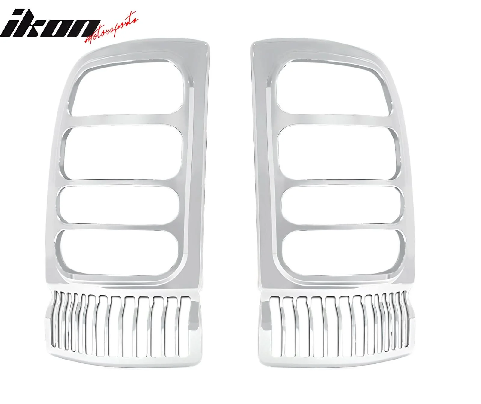 1994-2001 Dodge Ram 1500 Chrome 2PCS Rear Tail Lights Bezel Covers ABS - Image 2